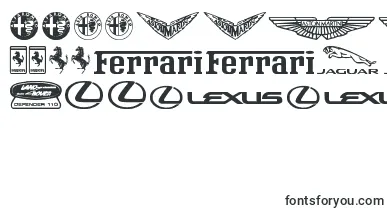 Famous Car 1 font